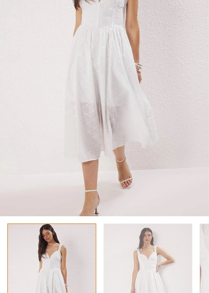 Beyaz elbise - Görsel 5