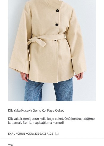 Defacto Bej Kusakli Dik Yakali Ceket