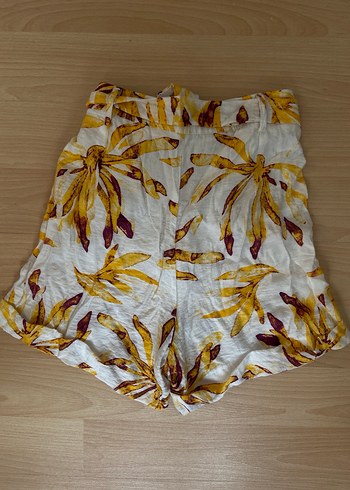 Keten şort - Görsel 3