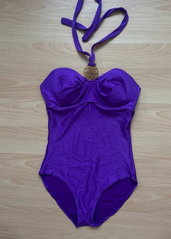 Mor bağlamalı mayo - Görsel 2