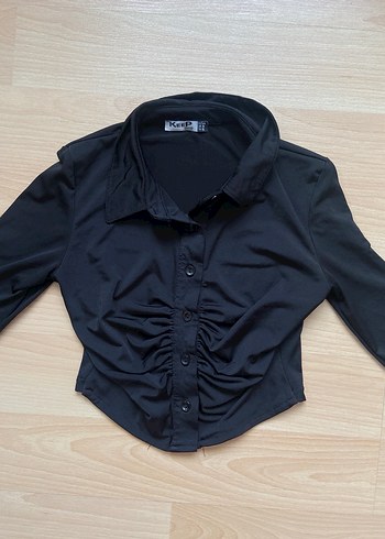 Uzun kollu gömlek bluz - Görsel 3