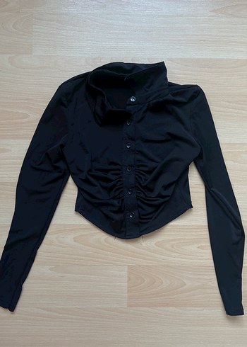 Uzun kollu gömlek bluz - Görsel 2