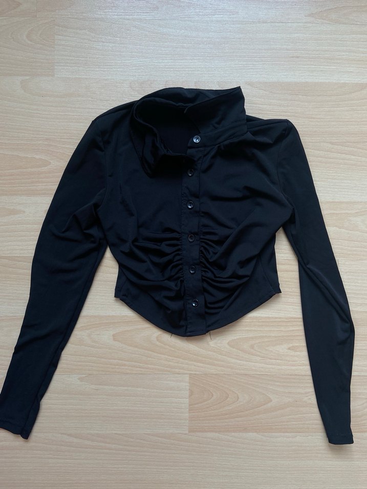 Uzun kollu gömlek bluz - Görsel 2