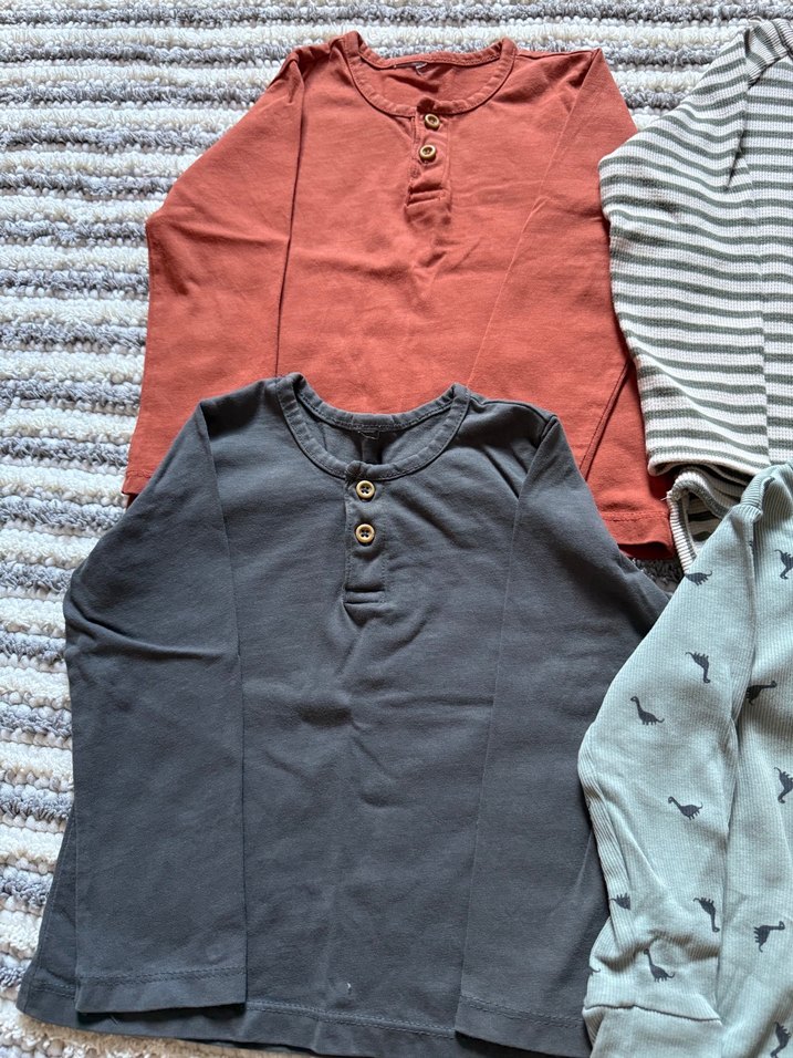 Gri Uzun Kollu Pamuklu Bebek Body - Görsel 4