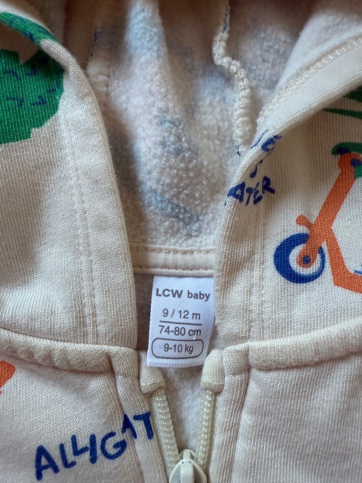 Kapüşonlu Erkek Çocuk Baskılı Fermuarlı Sweatshirt - Görsel 3