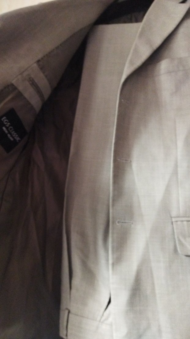 Bej Gri Düğmeli Erkek Ceket - Görsel 3