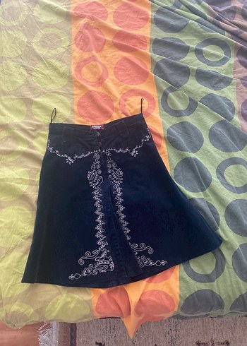 Vintage kadife etnik kovboy etek