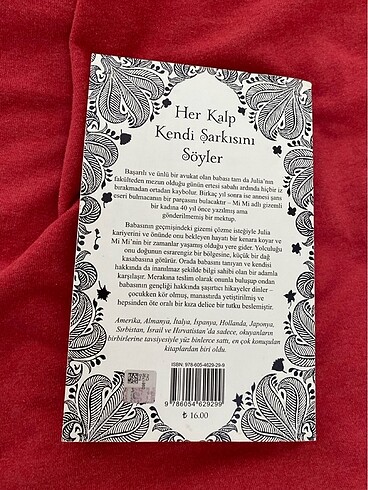  Her kalp kendi şarkısını söyler koridor kitap