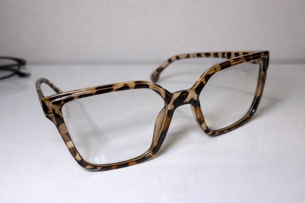 Vintage Leopar Kare Gözlük - Görsel 3