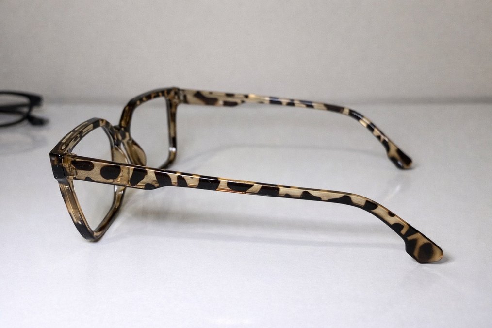 Vintage Leopar Kare Gözlük - Görsel 2