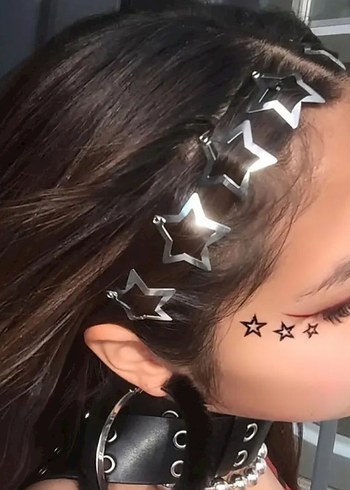 Trendy Y2K ÇITÇITLI YILDIZ TOKA SETİ - Görsel 4