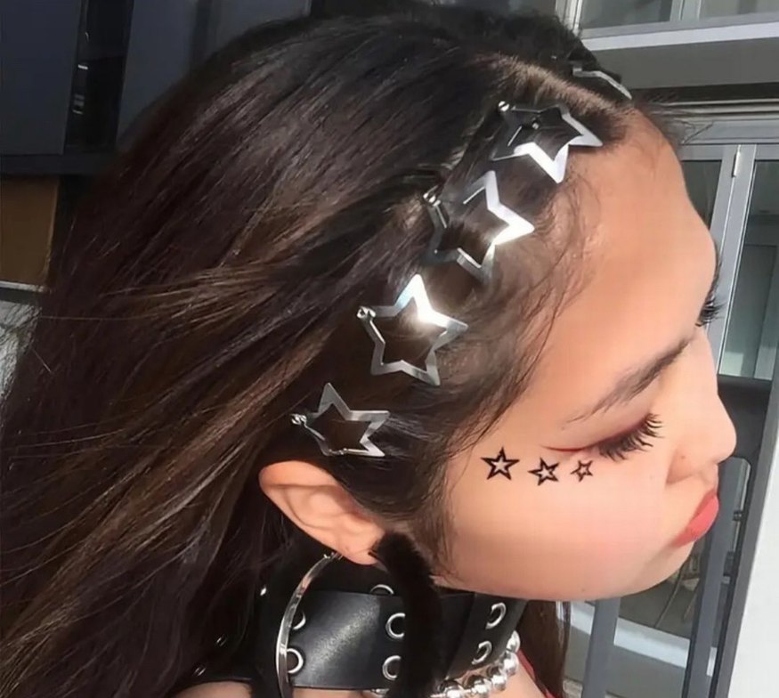 Trendy Y2K ÇITÇITLI YILDIZ TOKA SETİ - Görsel 4