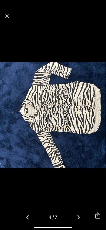 l Beden siyah Renk Zebra desen gabardin gömlek&ceket