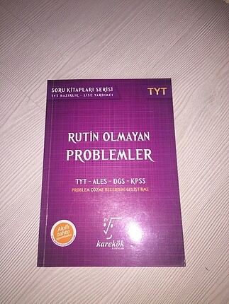 YKS/ TYT PROBLEMLER SORU BANKASI/ RUTİN OLMAYAN PROBLEMLER