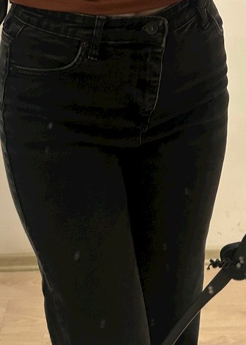 Diğer Siyah Yuksek Bel Denim Jean