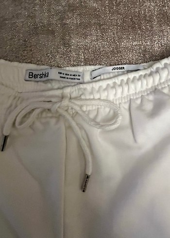 Bershka Beyaz Rahat Kesim Kadın Eşofman Altı