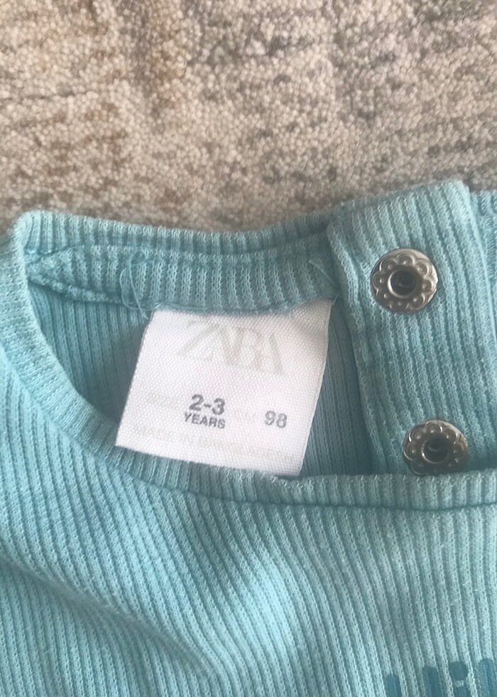 Zara 2-3 yaş fitilli tişört 3lü set - Görsel 5
