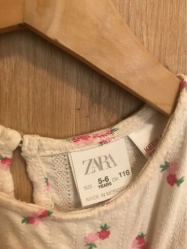Zara 5-6 yaş çiçekli elbise - Görsel 2