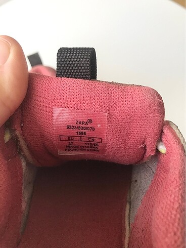 Zara Pembe Spor Ayakkabı 27 numara - Görsel 7