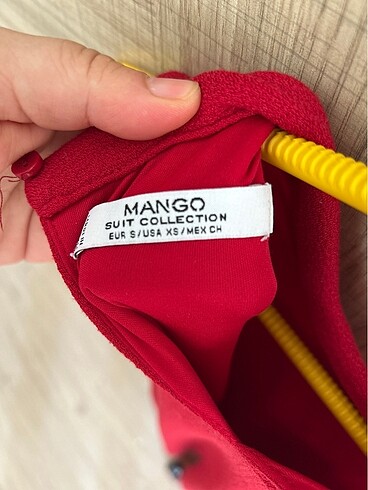 s Beden kırmızı Renk Mango kısa elbise