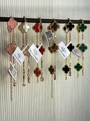 VAN CLEEF İthal lüks kalite çelik gold bileklik.