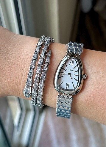 BVLGARI SEDUTTORI silver kadın saat