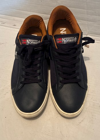 National Geographic Norway Siyah Deri Sneaker