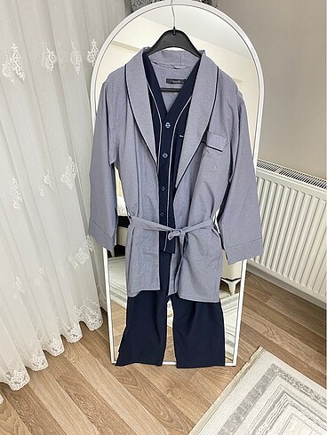 Erkek Bohça Pijama Sabahlık Takımı - Görsel 2