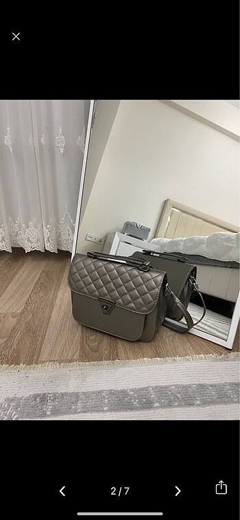 Zara Kapitone Çapraz Askılı Çanta
