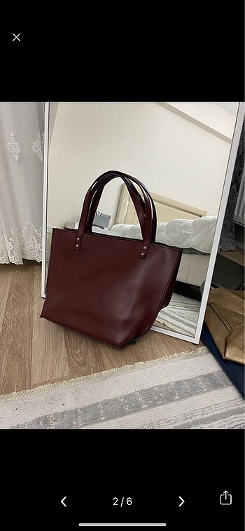 Mango Mango Bordo Kol Çantası