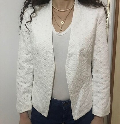 Mango beyaz blazer ceket
