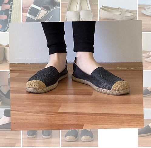 Siyah espadril