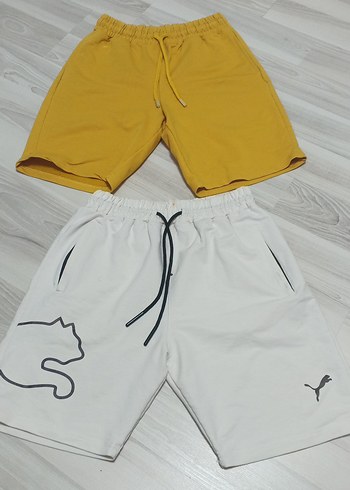 Diğer 2 Adet Puma Sari Beyaz Sort Seti