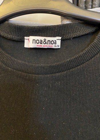 Beyaz Şeritli Siyah Uzun Elbise - Görsel 3