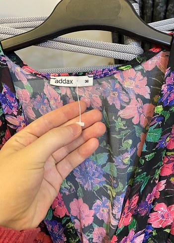 Çiçek Desenli Uzun Kollu Bohem Elbise - Görsel 3