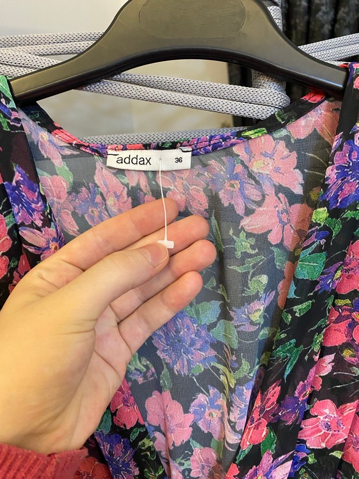 Çiçek Desenli Uzun Kollu Bohem Elbise - Görsel 3