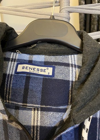 Uzun Kollu Kareli Mavi Gömlek - Görsel 3