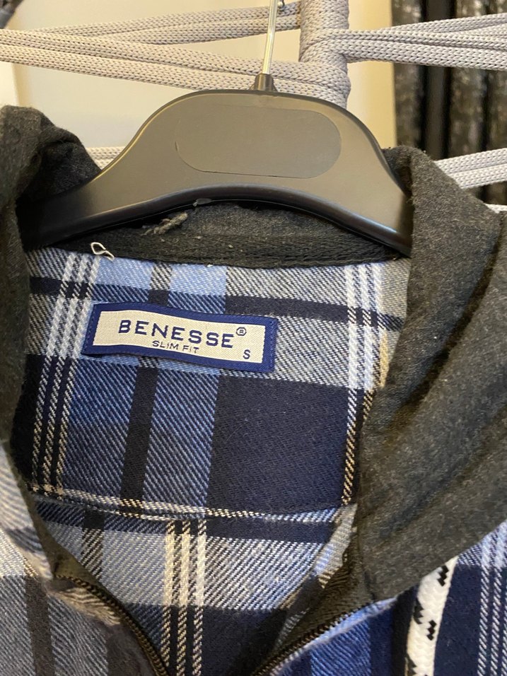 Uzun Kollu Kareli Mavi Gömlek - Görsel 3