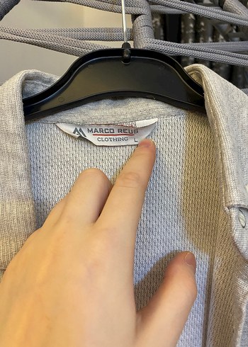 Gri Erkek Kısa Kollu Gömlek - Görsel 2