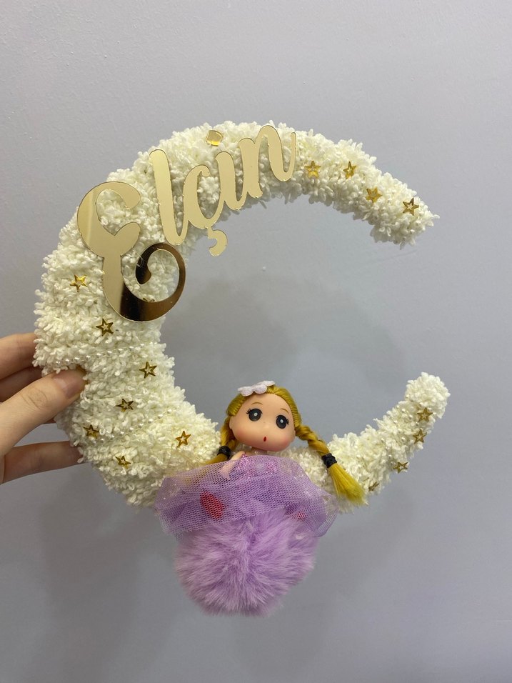 Pastel Mor Bebekli Ay Dekorasyonu - Görsel 2