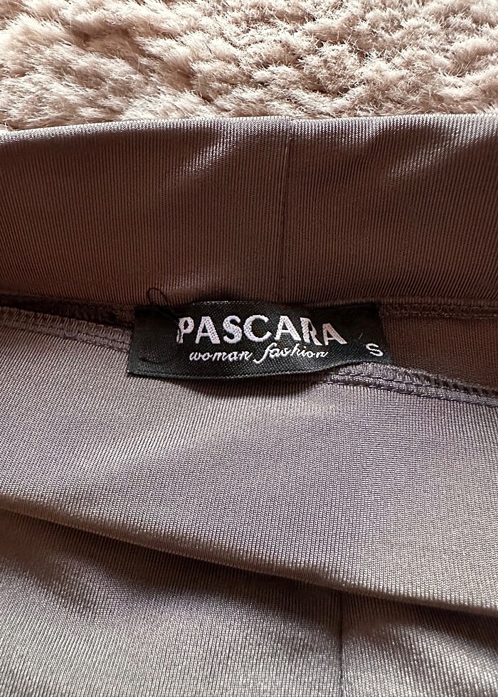 Kısa gri parlak tayt - Görsel 3