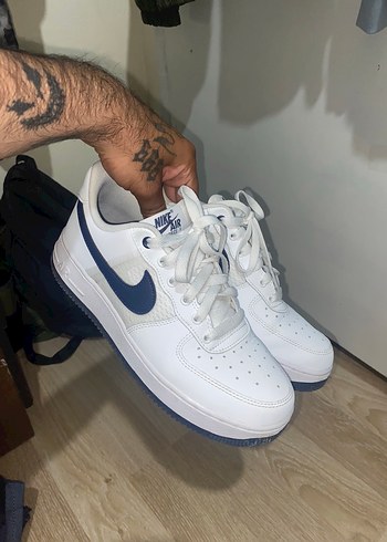 Nike Air Force 1 Beyaz Lacivert Sneaker