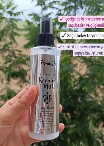 Homm Keratin Milk Saç Bakım Spreyi - Görsel 3