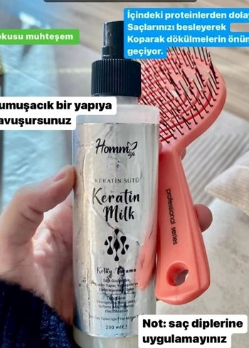 Homm Keratin Milk Saç Bakım Spreyi - Görsel 2