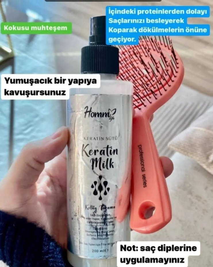 Homm Keratin Milk Saç Bakım Spreyi - Görsel 2