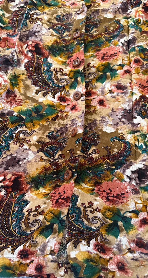 Çok Renkli Pileli Bohem Hamile Eteği - Görsel 2