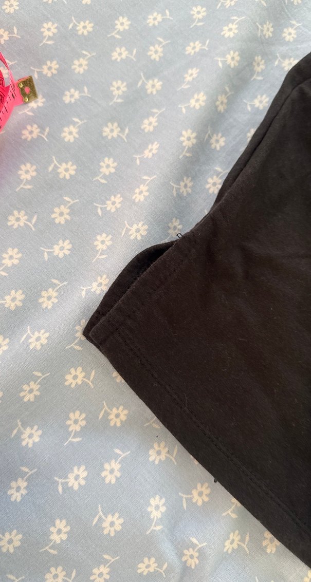 Siyah Pamuklu Hamile Uzun Kollu Tişört - Görsel 4