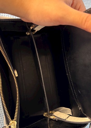 Bej Kadın Fermuarlı Portföy Çanta - Görsel 5