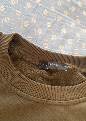 Uzun Kollu Kahverengi Baskılı Sweatshirt - Görsel 2