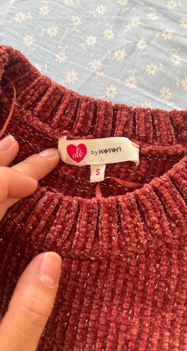 Bordo Kadın Triko Kazak - Görsel 3